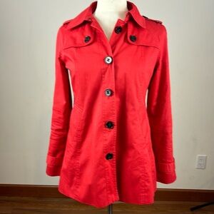 Banana Republic short style trench coat.